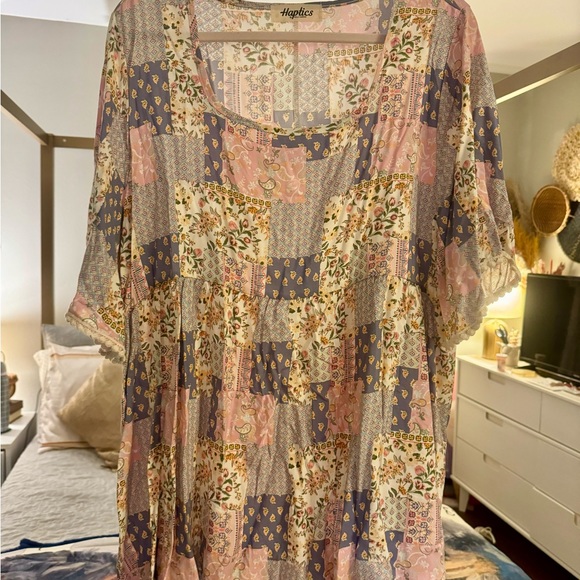 Chic Soul Patchwork Spring Top - Picture 2 of 5